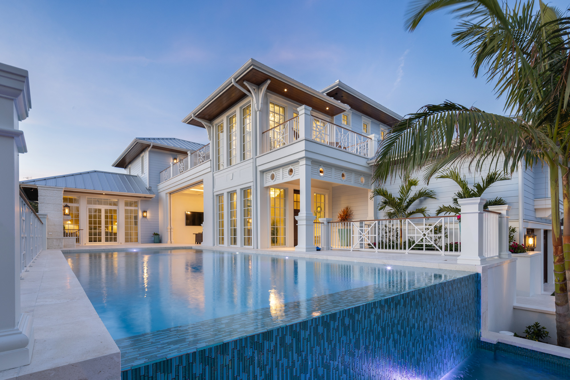 Solara exterior by CMSA Architects, Sarasota firm creating coastal West Indies homes with hurricane-resilient design.